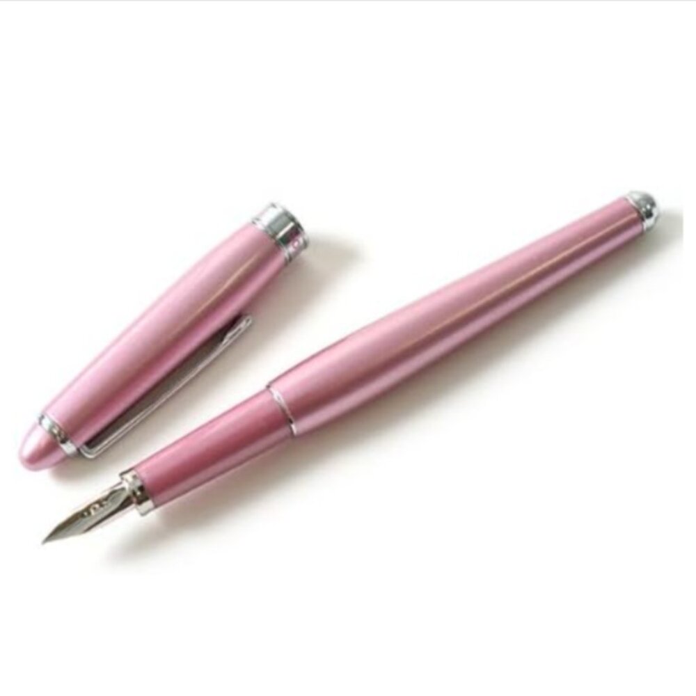 Platinum Affection Fountain Pen Fine Nib Metallic Pink Excellent Used Condition